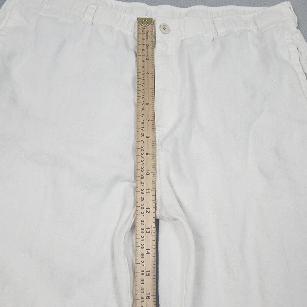 Tommy Bahama Pants Mens XL White Linen On The Beach Relax Drawstring Resort